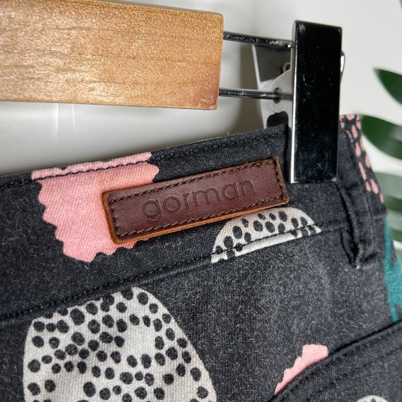 SOLD Gorman x Fred Fowler Face Print Jeans Pants Size 8 Faded Skinny Cotton - Picture 10 of 11